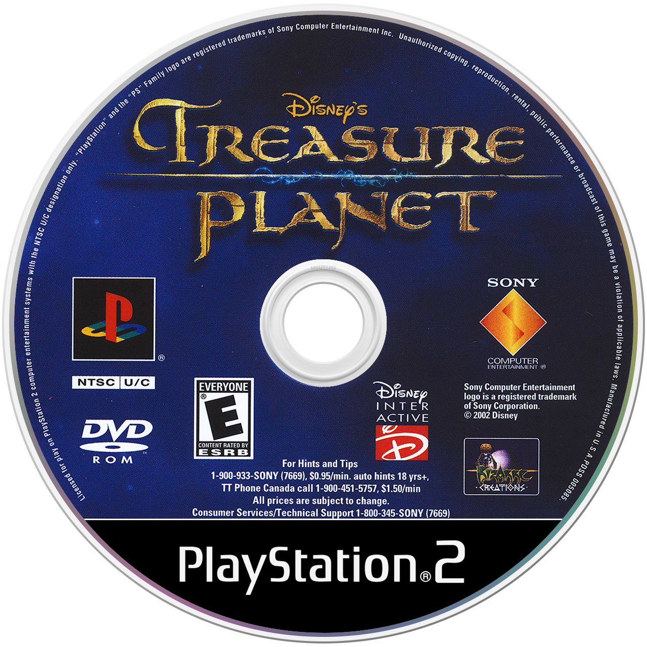 Disney Classics Treasure Planet media 4 for Playstation 2